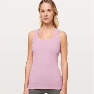 Lululemon cool racerback ribbed tank washed antoinette pink